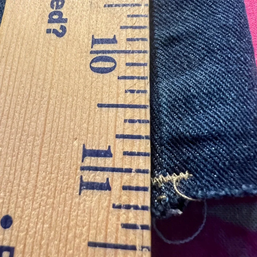 Y2K Vtg Refuge Stetch Denim Mini Skort Sz M Women Raw Hem Blue Retro Streetwear
